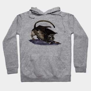 Stretch - Cat Dragon Ink Art Hoodie